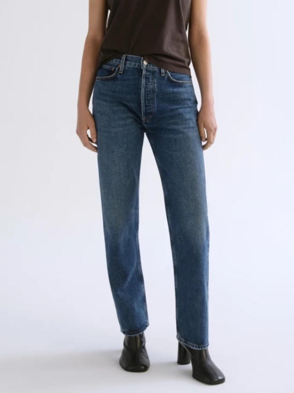 AGOLDE 90s Pinch High Rise Straight Jeans in Range